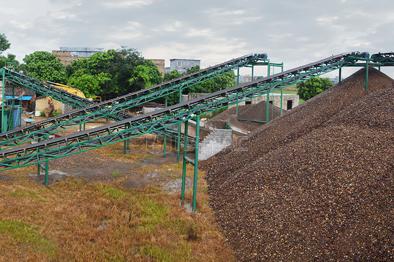 3D Flow Chart of limestone crushing and screening plant